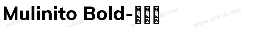 Mulinito Bold字体转换